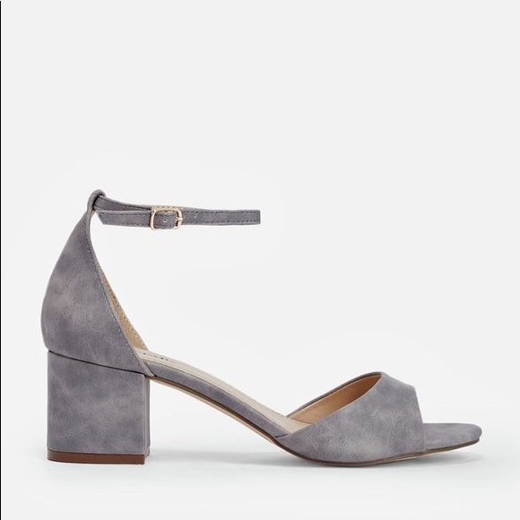 Justfab gray marybeth heels - Picture 2 of 3